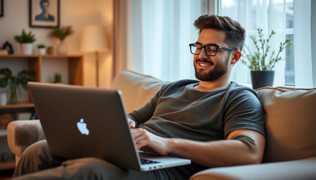 Canadian user enjoying secure browsing with VPN protection Canadian user enjoying secure browsing with VPN protection