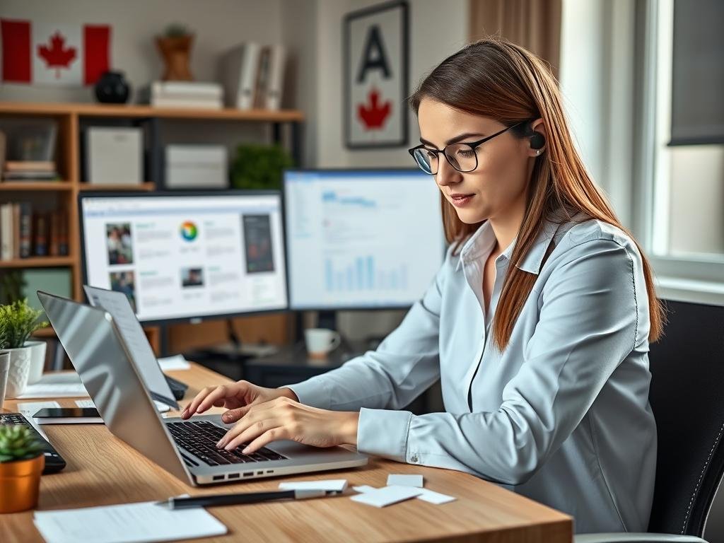 Canadian virtual assistant managing tasks on multiple devices