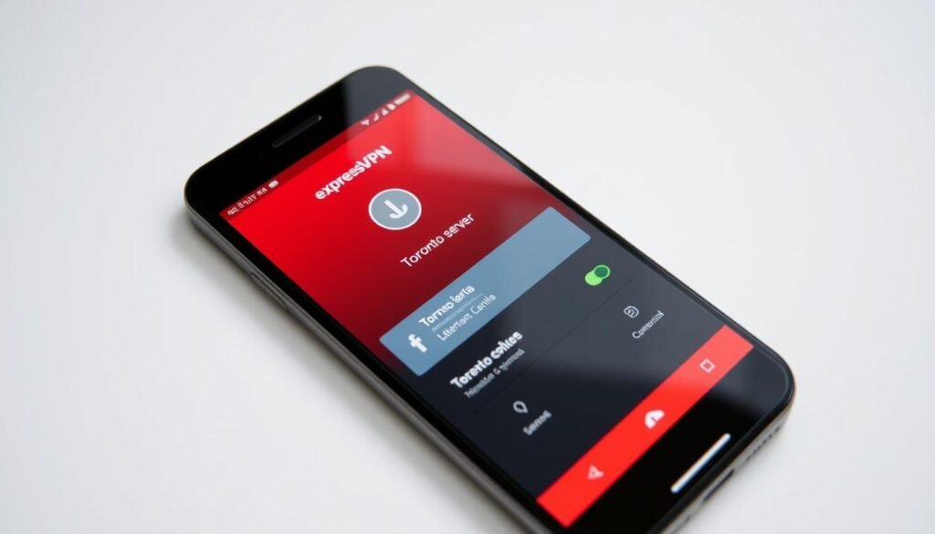 ExpressVPN app showing connection to Toronto server ExpressVPN app showing connection to Toronto server