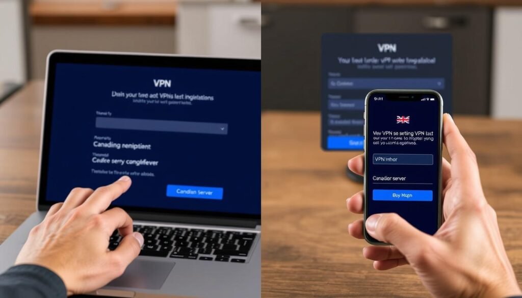 Step-by-step VPN setup process on laptop and smartphone Step-by-step VPN setup process on laptop and smartphone