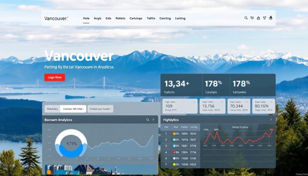 Vancouver tourism website with high traffic statistics dashboard Vancouver tourism website with high traffic statistics dashboard